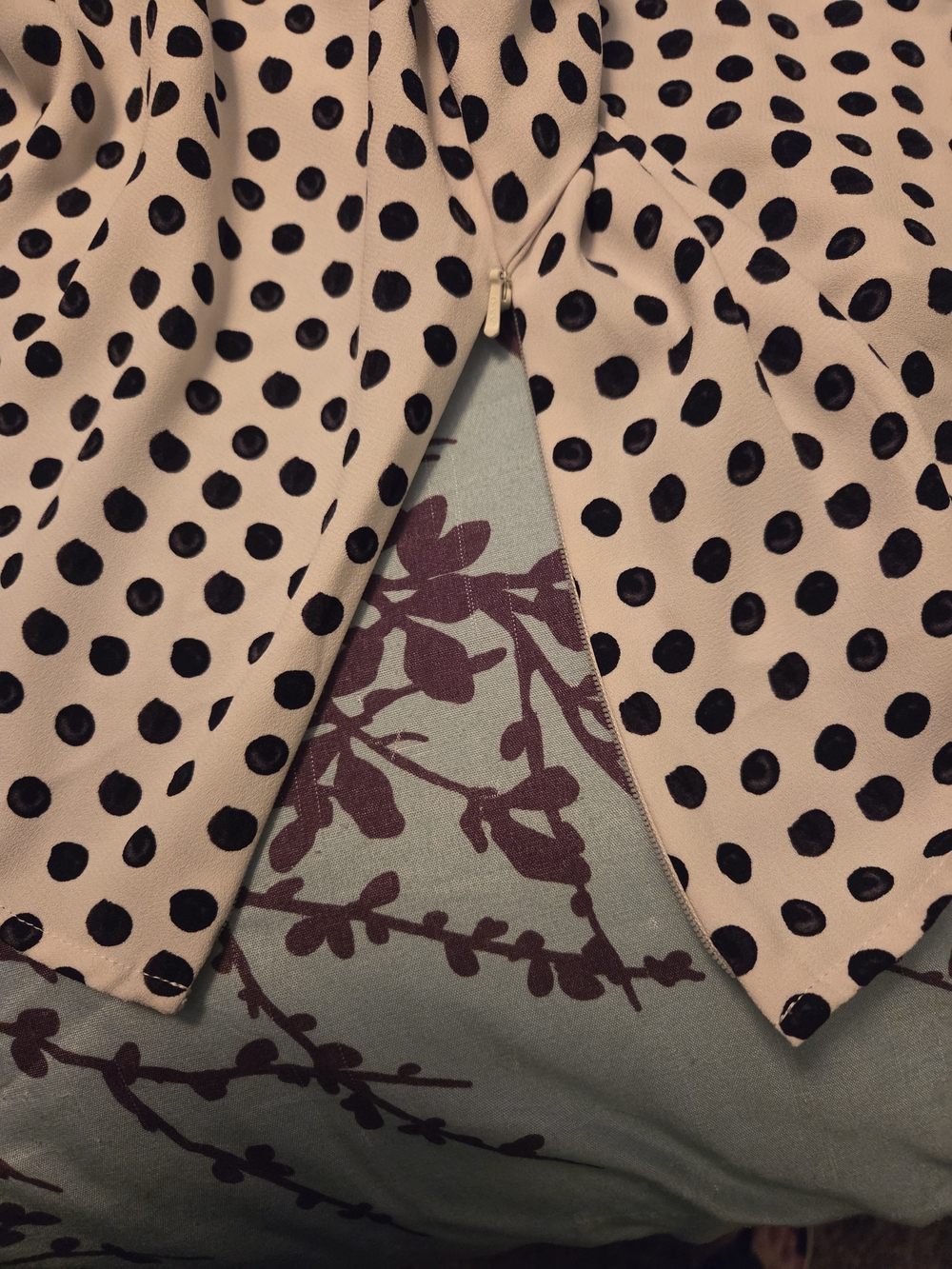 Talbots Black & White Polka Dot 3/4 Sleeve Top - Picture 11 of 13